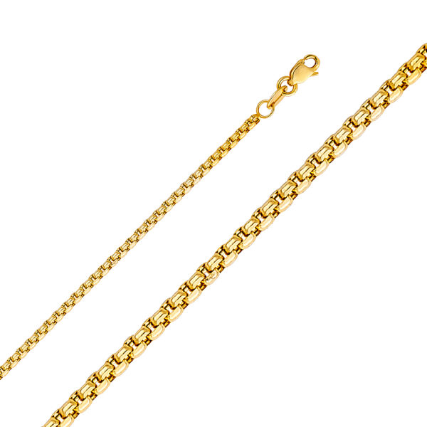 Round Box D.C. & Flat Square Franco Chain