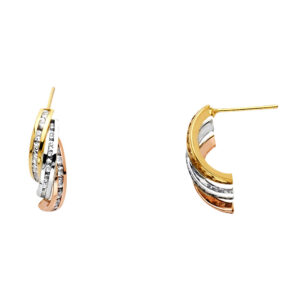 ER1149 CZ Hoop Earrings