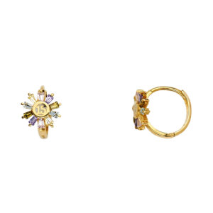 ER540 CZ Huggies Earrings