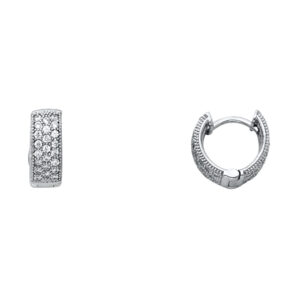 ER547 CZ Huggies Earrings