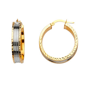 ER677 Fancy Hoop Earrings