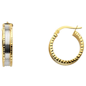 ER678 Fancy Hoop Earrings