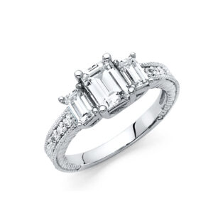 RG62 CZ Engagement Rings
