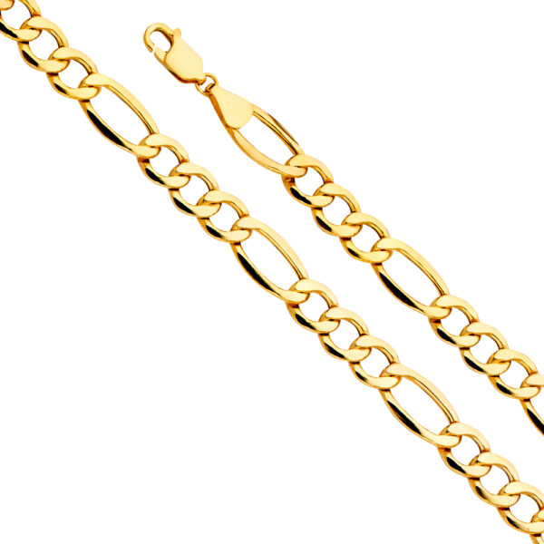 CH532 Basic Hollow Figaro 3+1 Yellow Chain