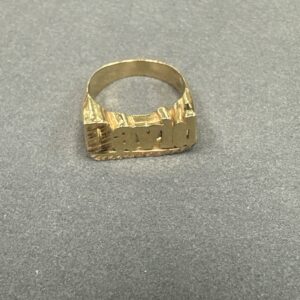 14k Gold Name Ring