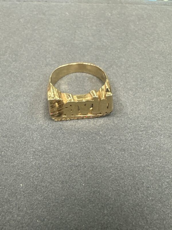 14k Gold Name Ring