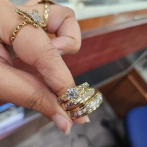 14k Wedding set